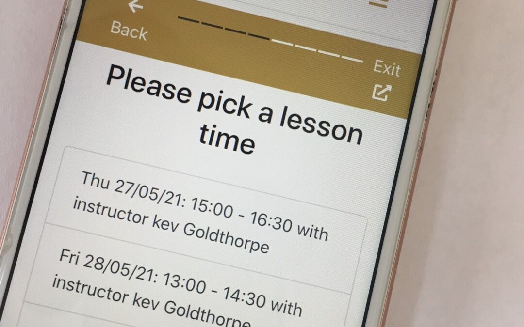 Driving Lesson Booking Wizard