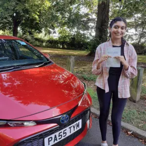 Aniqah Siddique automatic driving lessons