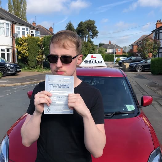 Driving test pass for Michael Robinson