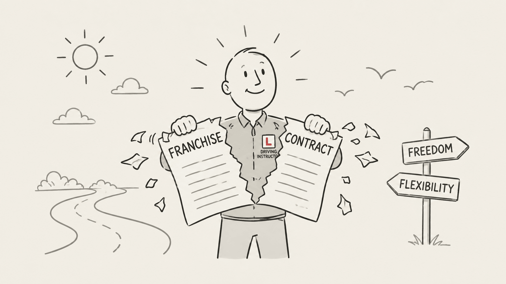 No contract franchise Joining a franchise shouldn't feel like signing away your freedom.